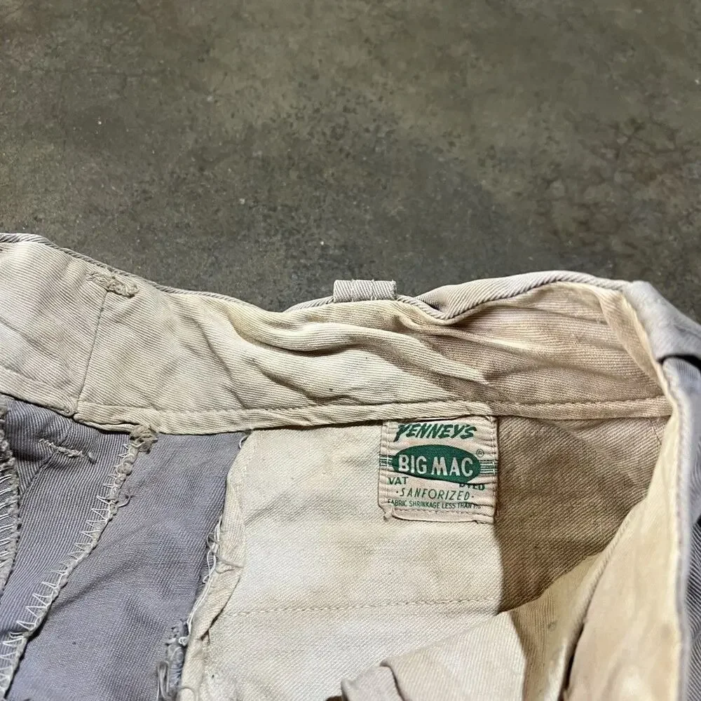 Vintage 50s Penney's Big Mac Sanforized Chinos 28x29
